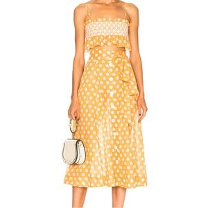Yellow Polka Dot Two-Piece Set